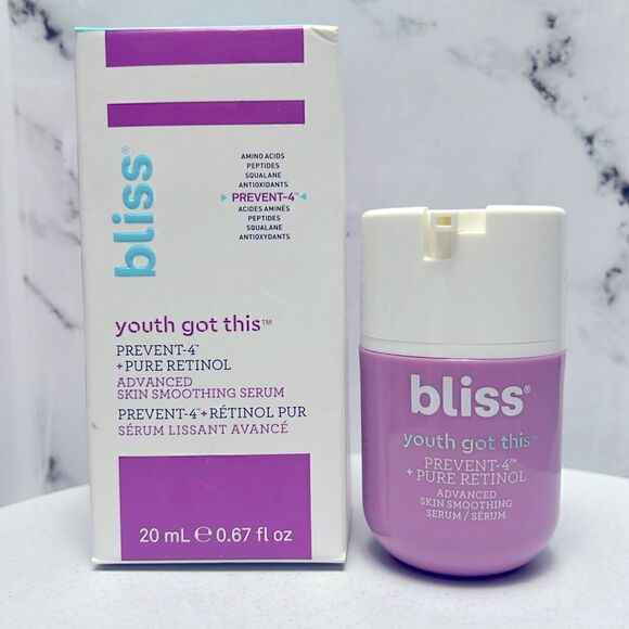 $15⭐️ Bliss Youth Got This Prevent-4 Pure Retinol Advanced Smoothing Serum - Picture 1 of 4